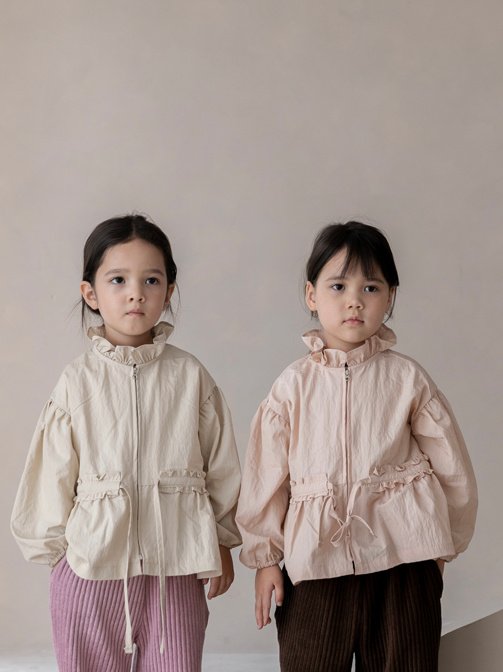 Oatmeal - Korean Children Fashion - #designkidswear - Oat Frill Jacket - 11