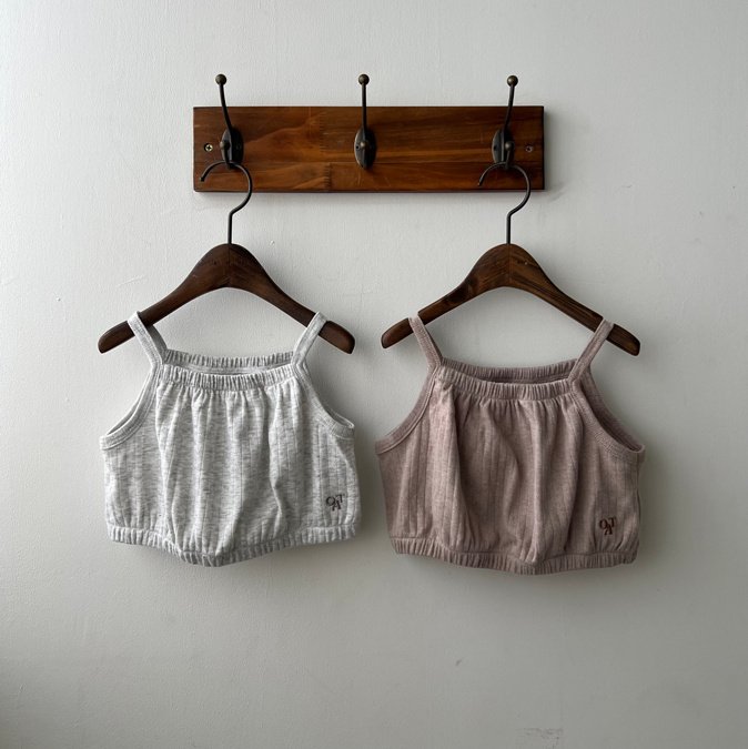 Oatmeal - Korean Children Fashion - #designkidswear - Aileen Sleeveless