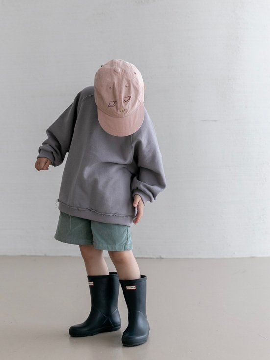 Oatmeal - Korean Children Fashion - #discoveringself - Raw Edge Sweatshirt - 6