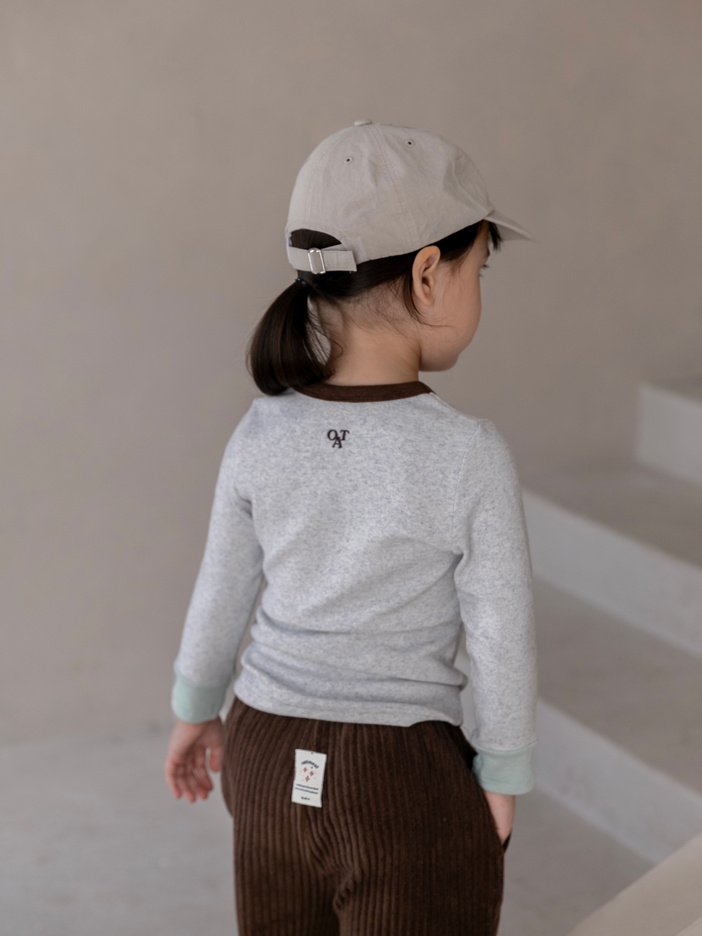Oatmeal - Korean Children Fashion - #designkidswear - Arc Round Tee - 4