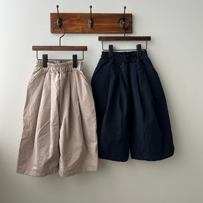 Oatmeal - Korean Children Fashion - #discoveringself - Wide Pants