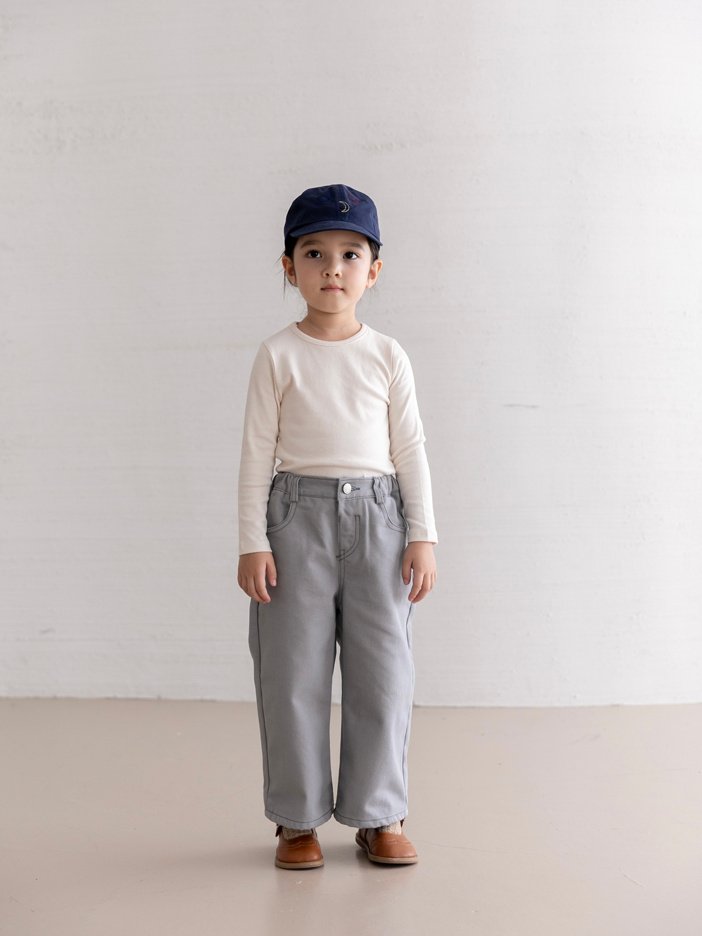 Oatmeal - Korean Children Fashion - #fashionkids - Orca Denim Pants - 6