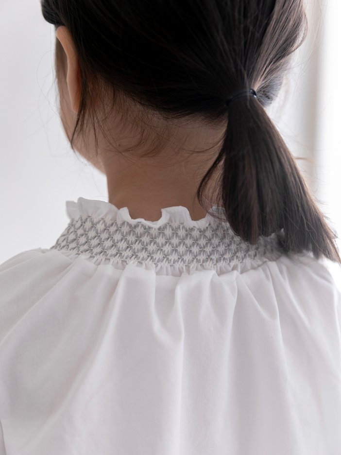 Oatmeal - Korean Children Fashion - #discoveringself - The King Smock Blouse - 4