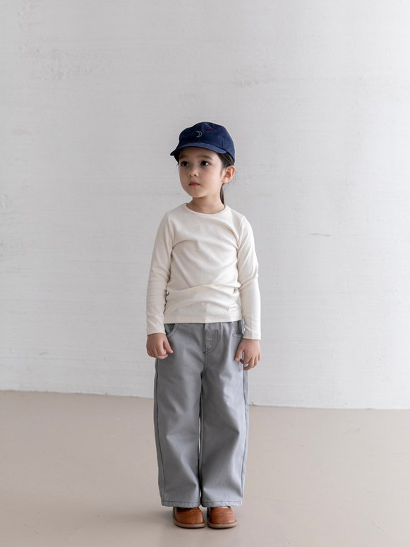 Oatmeal - Korean Children Fashion - #kidsshorts - Orca Denim Pants - 7