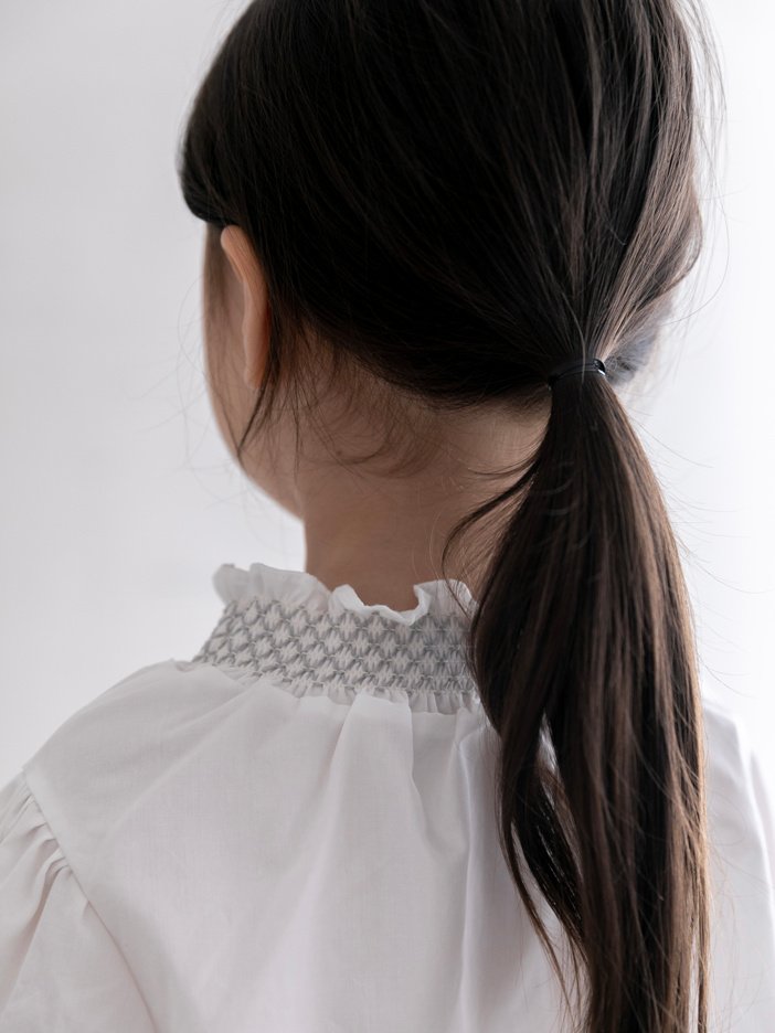 Oatmeal - Korean Children Fashion - #kidsshorts - The King Smock Blouse - 5