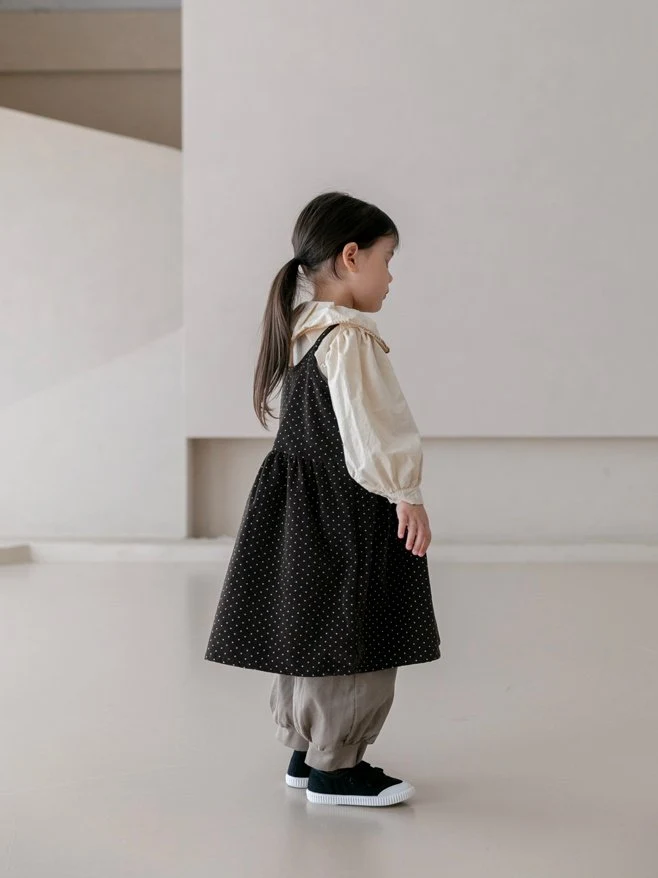 Oatmeal - Korean Children Fashion - #kidsshorts - Grand One-piece - 6