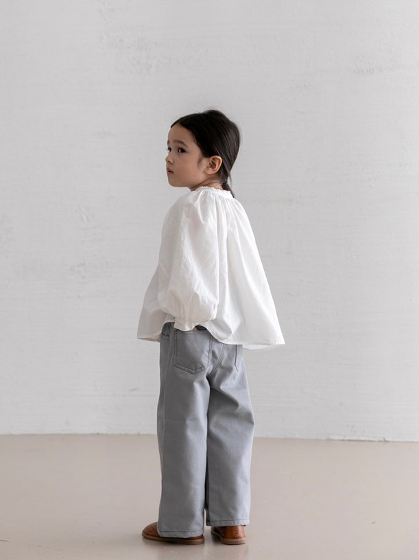 Oatmeal - Korean Children Fashion - #kidsstore - Orca Denim Pants - 8