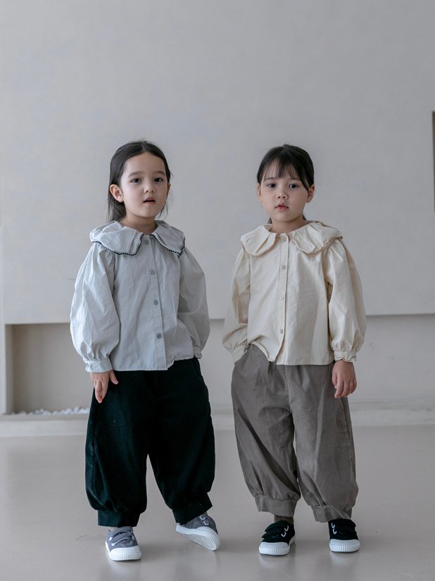 Oatmeal - Korean Children Fashion - #kidsstore - May Sarah Blouse - 5