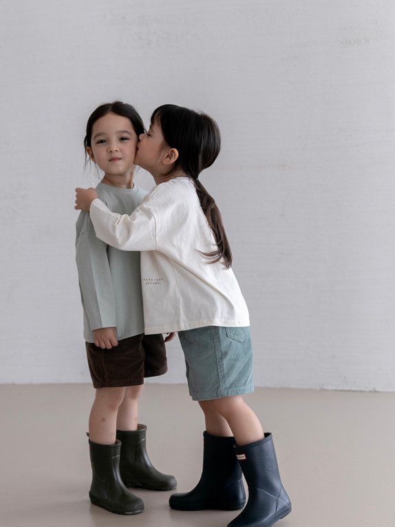 Oatmeal - Korean Children Fashion - #kidzfashiontrend - Everyday Round Tee - 12