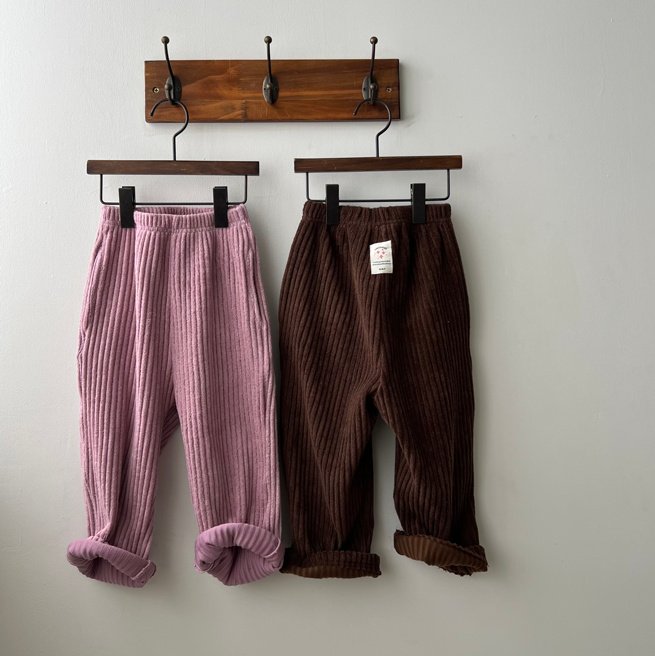 Oatmeal - Korean Children Fashion - #kidzfashiontrend - Beta Towel Pants