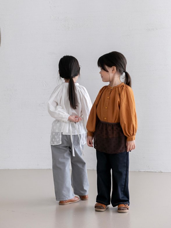 Oatmeal - Korean Children Fashion - #kidzfashiontrend - Songi Apron - 11