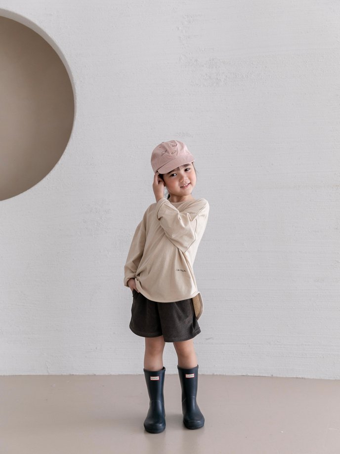 Oatmeal - Korean Children Fashion - #kidzfashiontrend - Emblem Towel Set - 7