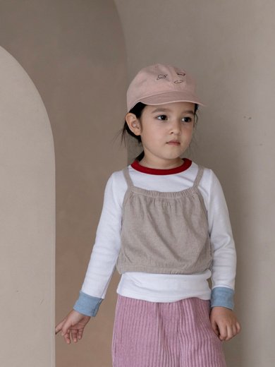 Oatmeal - Korean Children Fashion - #kidzfashiontrend - Aileen Sleeveless - 6