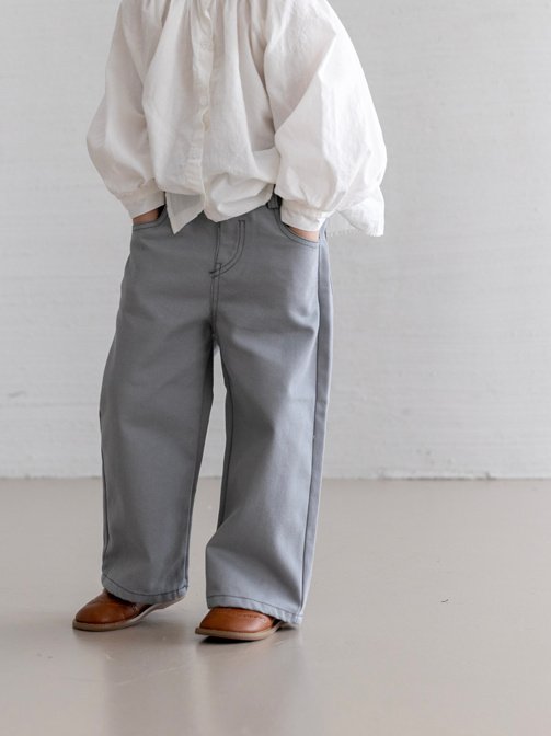 Oatmeal - Korean Children Fashion - #littlefashionista - Orca Denim Pants - 11