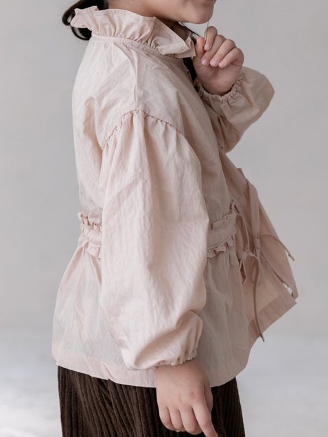 Oatmeal - Korean Children Fashion - #magicofchildhood - Oat Frill Jacket - 5