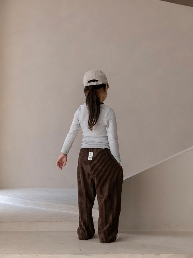 Oatmeal - Korean Children Fashion - #littlefashionista - Beta Towel Pants - 4