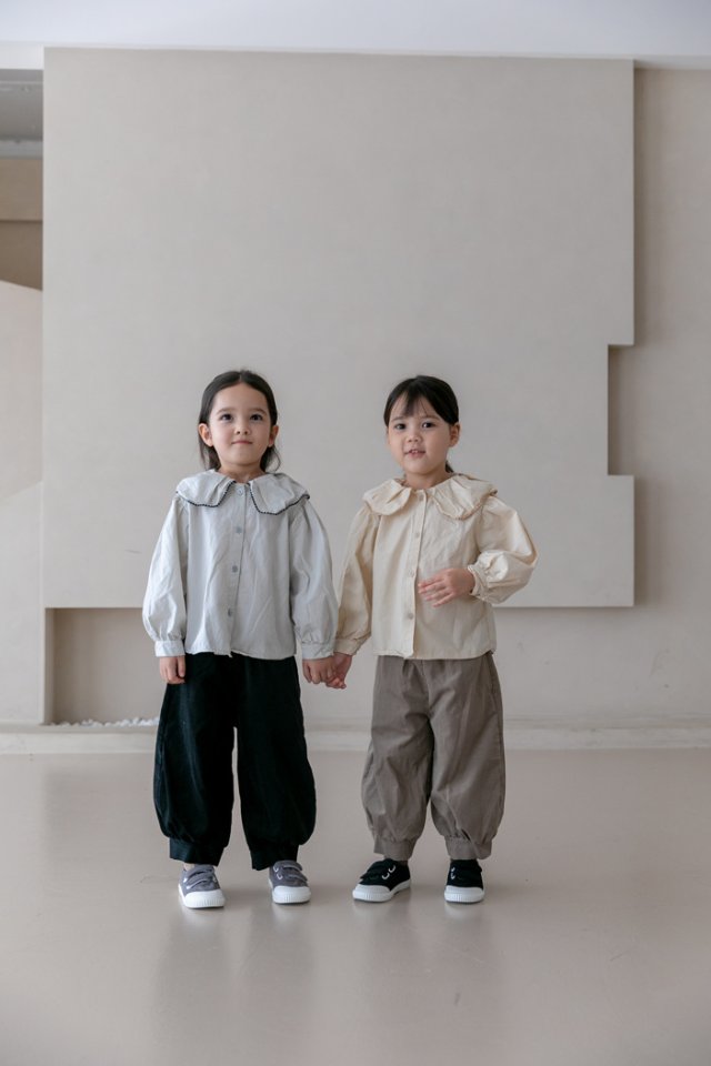 Oatmeal - Korean Children Fashion - #minifashionista - May Sarah Blouse - 10