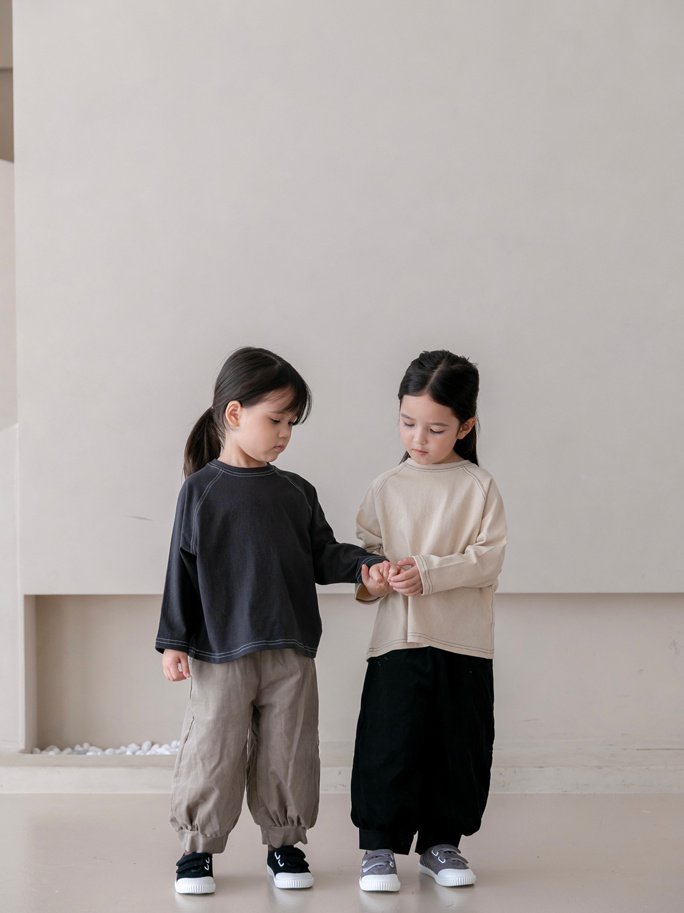 Oatmeal - Korean Children Fashion - #minifashionista - Kevin Pants - 9