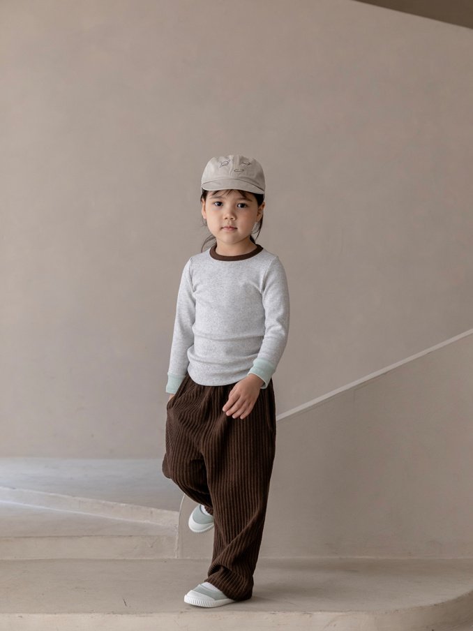 Oatmeal - Korean Children Fashion - #minifashionista - Beta Towel Pants - 5