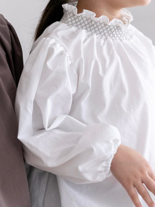 Oatmeal - Korean Children Fashion - #prettylittlegirls - The King Smock Blouse - 12