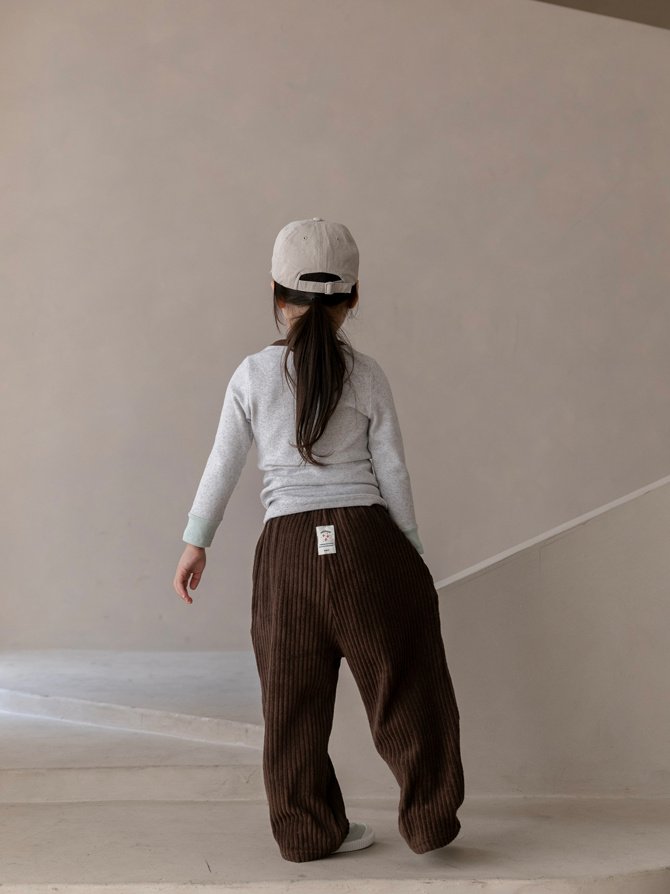 Oatmeal - Korean Children Fashion - #prettylittlegirls - Beta Towel Pants - 6
