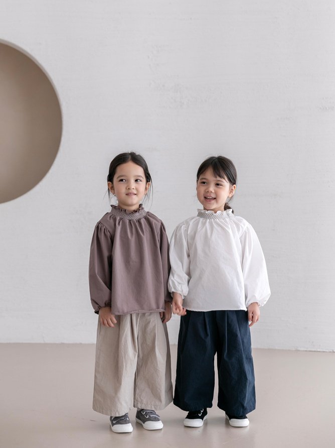 Oatmeal - Korean Children Fashion - #todddlerfashion - Wide Pants - 11