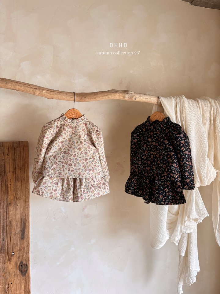 Ohho - Korean Children Fashion - #Kfashion4kids - Floral Blouse - 6