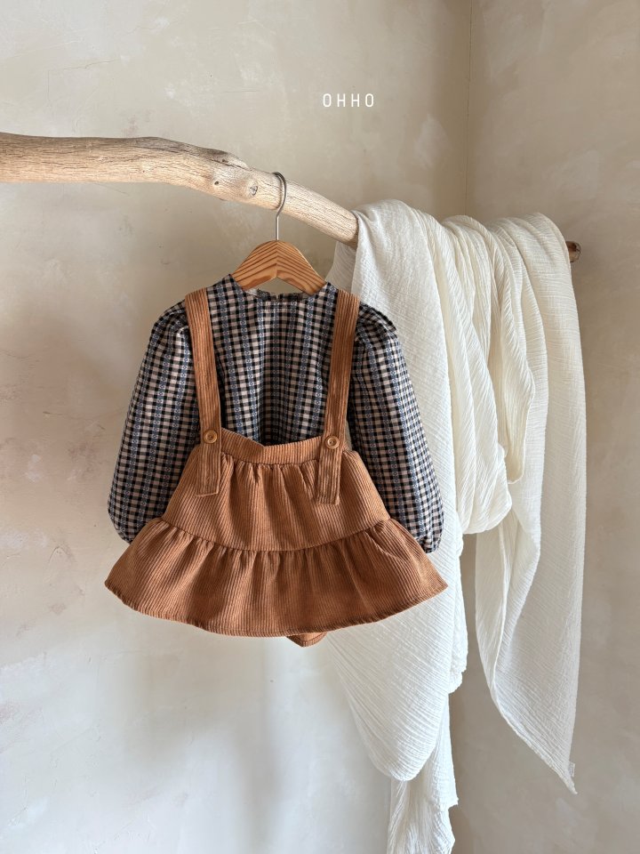 Ohho - Korean Children Fashion - #childofig - Pepper Shirring Strap Skirt - 9