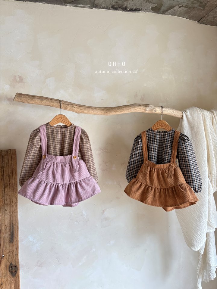 Ohho - Korean Children Fashion - #childrensboutique - Pepper Shirring Strap Skirt - 10