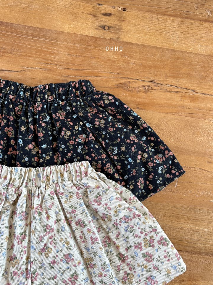 Ohho - Korean Children Fashion - #childrensboutique - Floral Skirt - 11