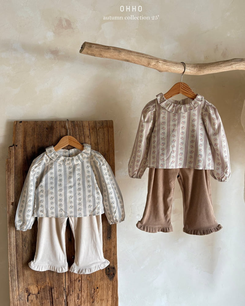 Ohho - Korean Children Fashion - #designkidswear - Rose Frill Blouse