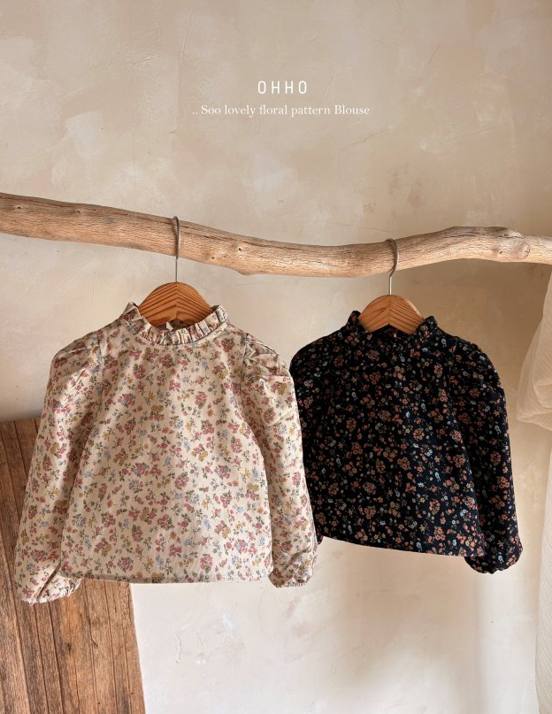 Ohho - Korean Children Fashion - #discoveringself - Floral Blouse