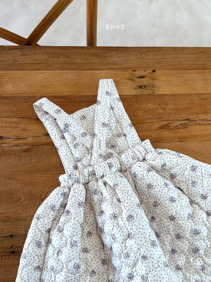 Ohho - Korean Children Fashion - #fashionkids - Jenny Quilted Overalls - 8