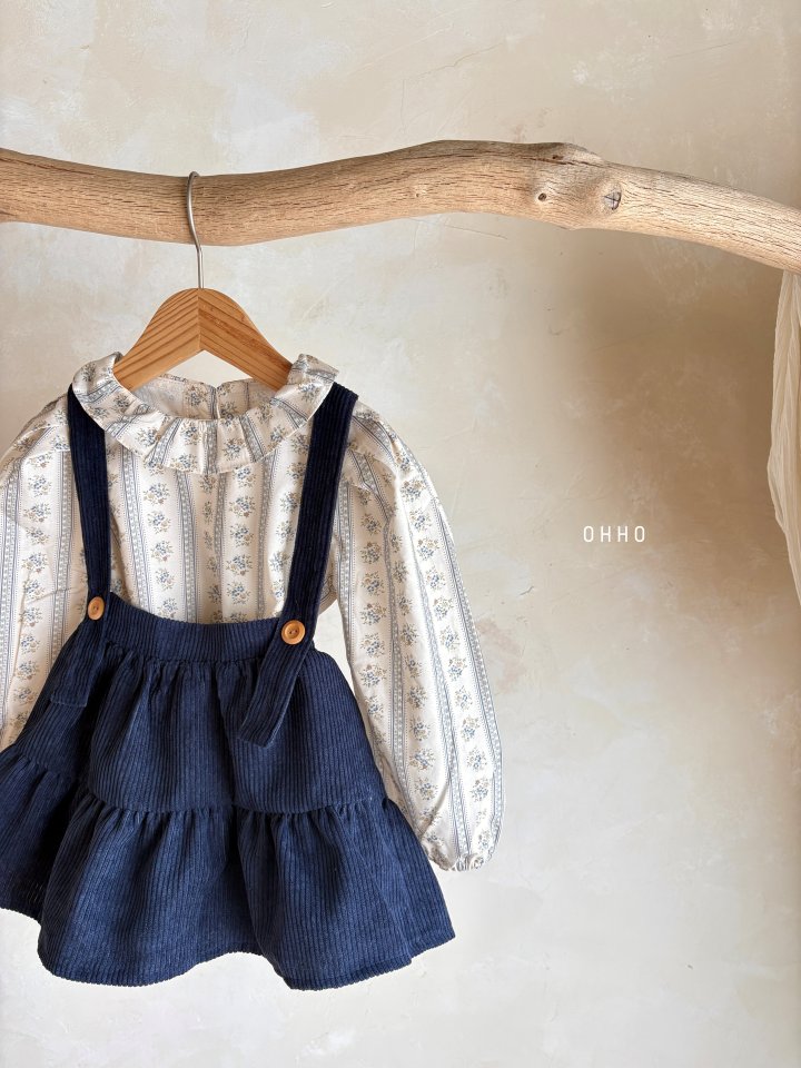 Ohho - Korean Children Fashion - #fashionkids - Rose Frill Blouse - 3