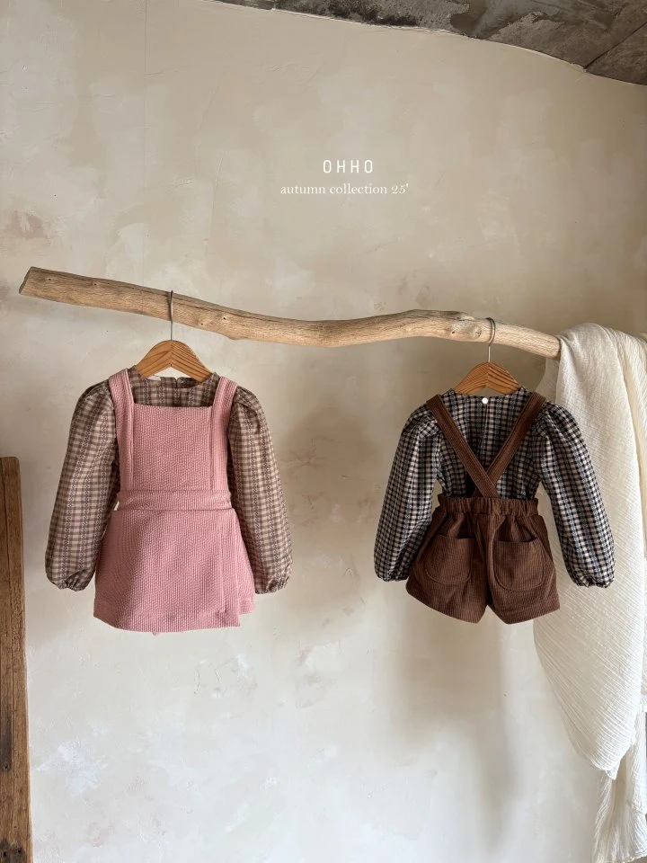 Ohho - Korean Children Fashion - #kidsshorts - Camel Wrap Skirt - 12
