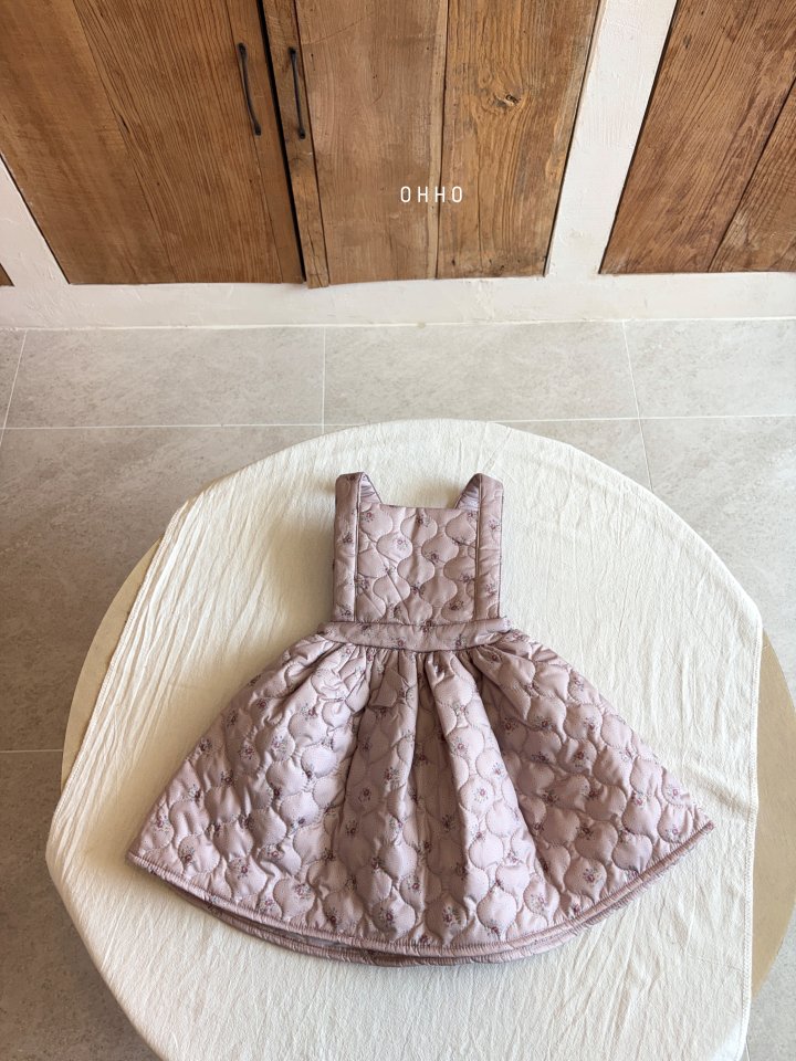 Ohho - Korean Children Fashion - #kidsshorts - Jenny Quilted Overalls - 9