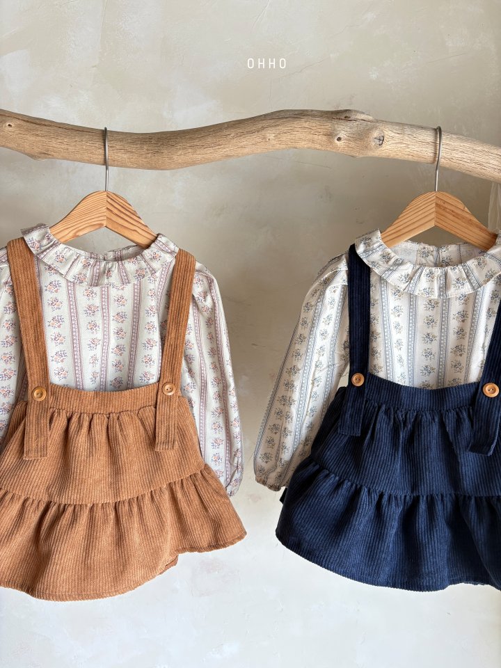 Ohho - Korean Children Fashion - #kidsstore - Rose Frill Blouse - 5