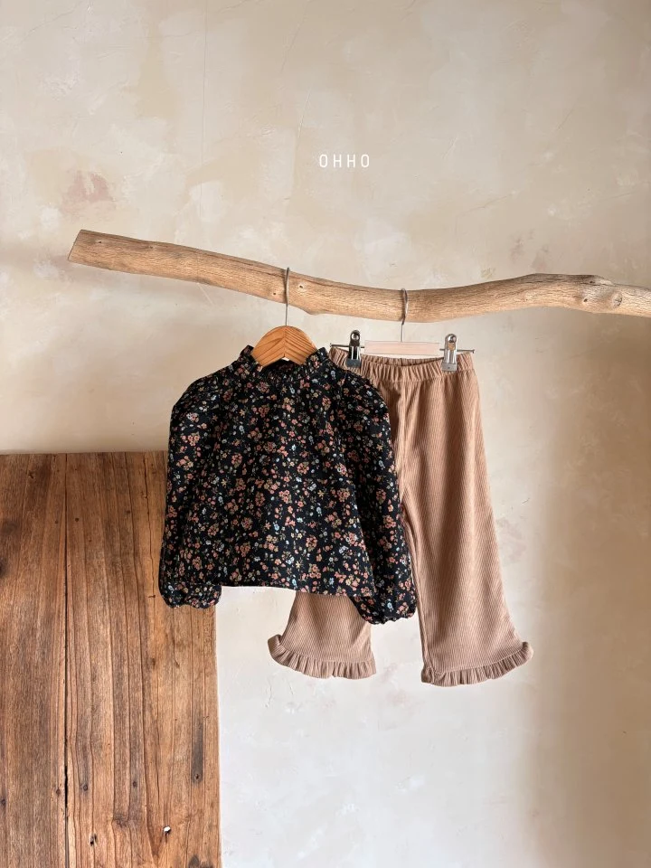 Ohho - Korean Children Fashion - #kidsshorts - Floral Blouse - 4