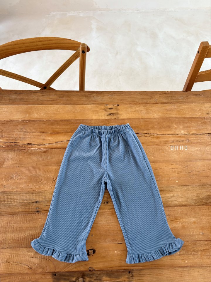 Ohho - Korean Children Fashion - #kidsstore - Soft Corduroy Frill Pants - 4