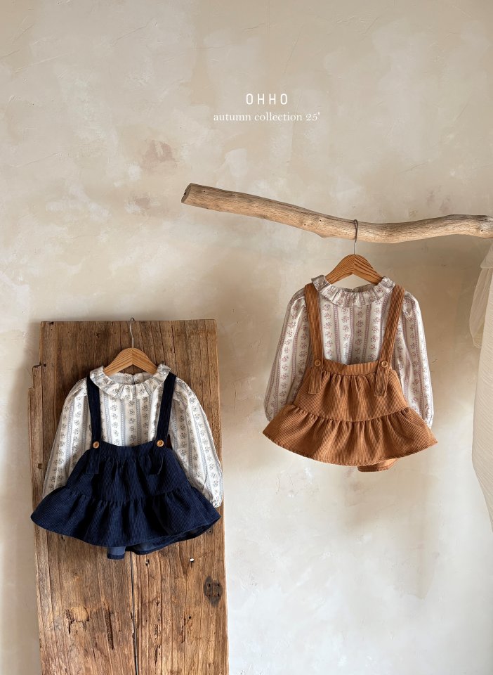 Ohho - Korean Children Fashion - #littlefashionista - Rose Frill Blouse - 8