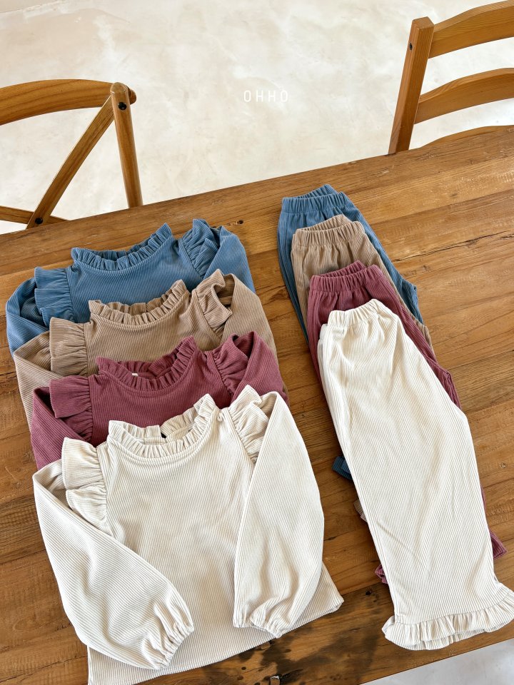 Ohho - Korean Children Fashion - #littlefashionista - Soft Corduroy Frill Pants - 6