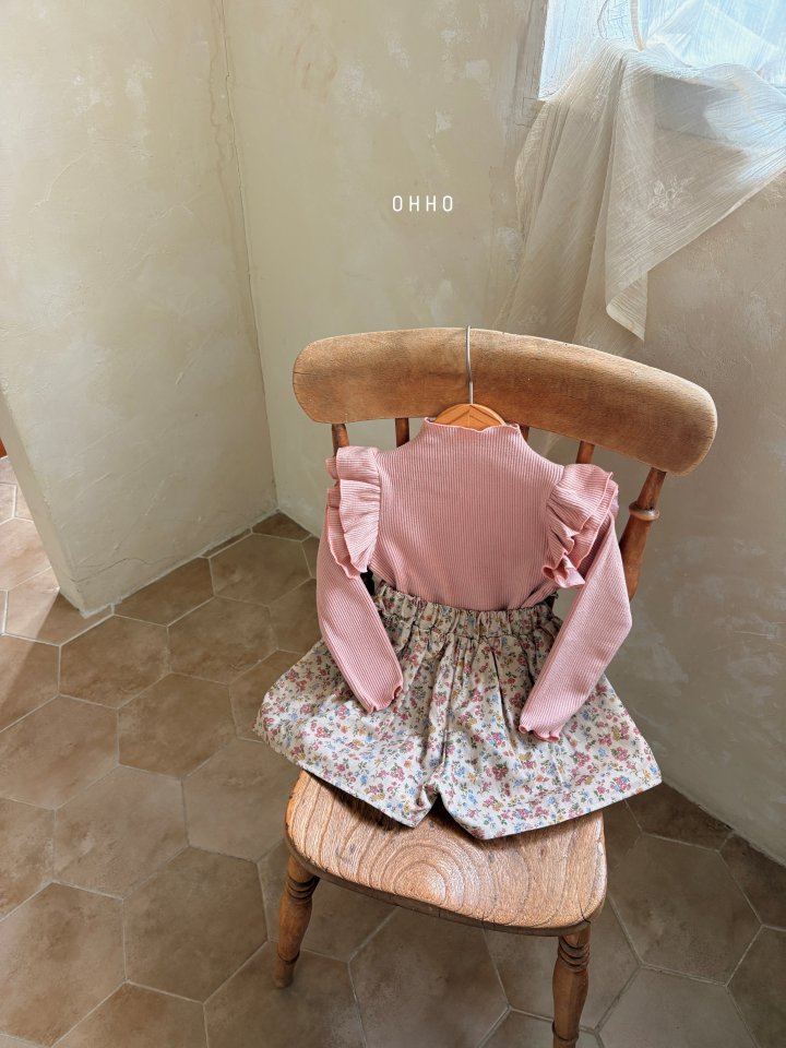 Ohho - Korean Children Fashion - #littlefashionista - Floral Skirt - 3