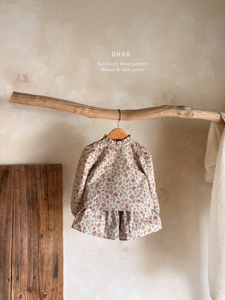 Ohho - Korean Children Fashion - #magicofchildhood - Floral Blouse - 8