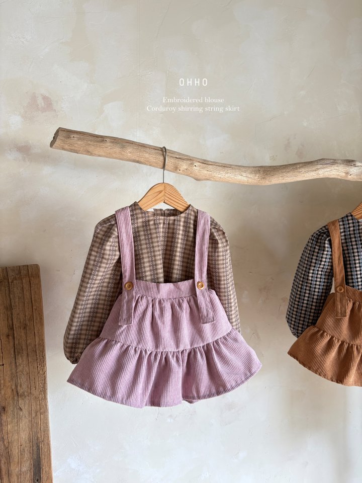 Ohho - Korean Children Fashion - #prettylittlegirls - Monet Embroidered Blouse - 12