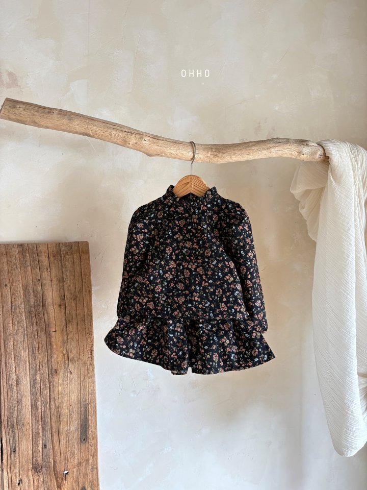 Ohho - Korean Children Fashion - #prettylittlegirls - Floral Blouse - 10