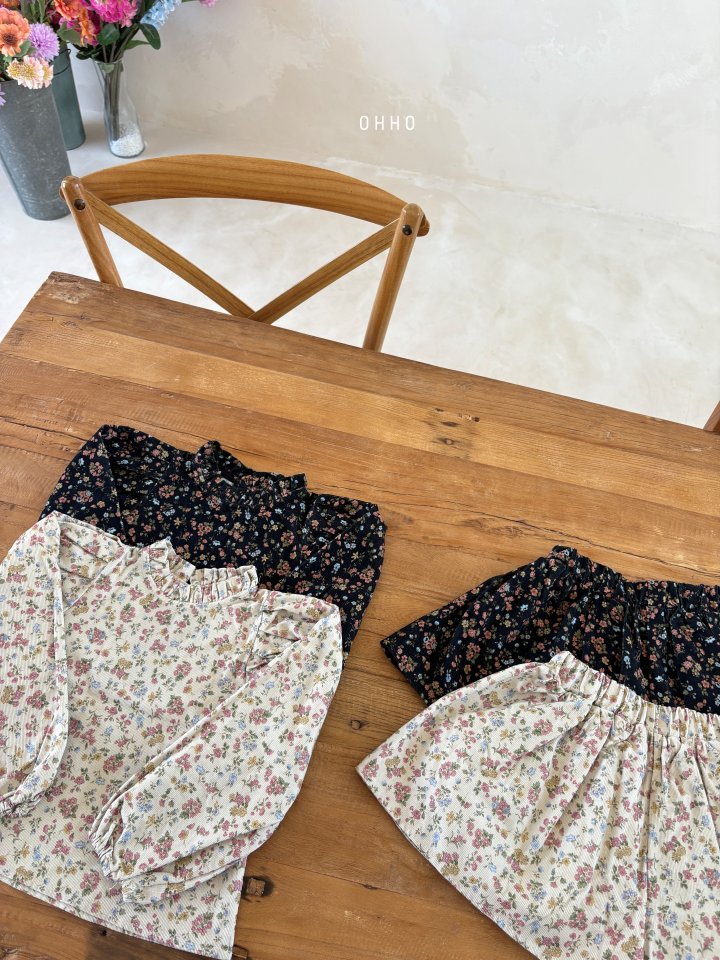 Ohho - Korean Children Fashion - #stylishchildhood - Floral Skirt - 9