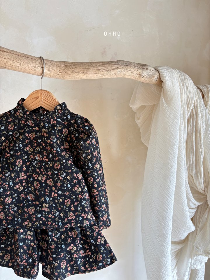 Ohho - Korean Children Fashion - #todddlerfashion - Floral Blouse - 11