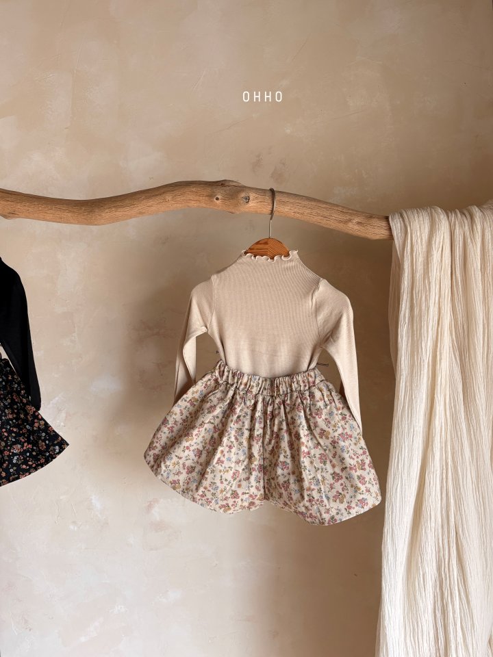 Ohho - Korean Children Fashion - #todddlerfashion - Floral Skirt - 7