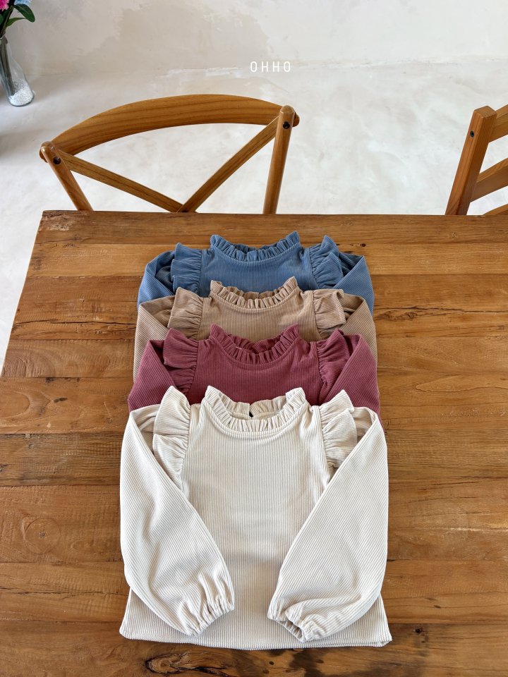 Ohho - Korean Children Fashion - #toddlerclothing - Soft Corduroy Blouse