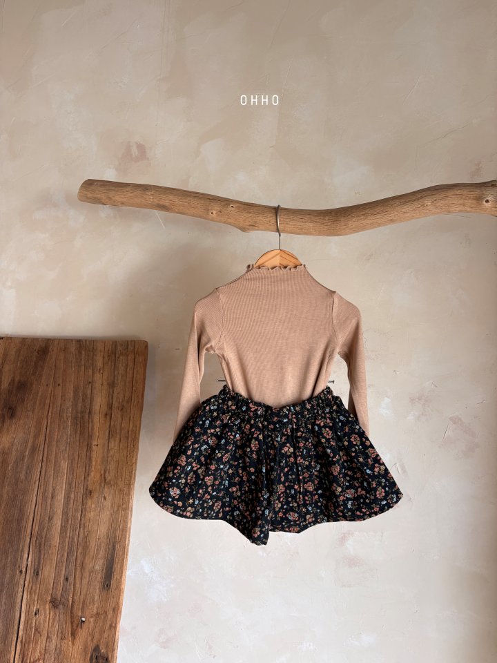 Ohho - Korean Children Fashion - #toddlerclothing - Floral Skirt - 8